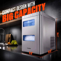 SENIX Better Ice Coffee Anywhere Bundle – Nugget Ice Maker & X2 20V Max* Portable Hybrid Coffee Maker
