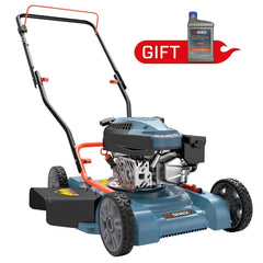 SENIX 18'' Gas Lawn Mower 144 cc 4 Cycle Engine Push Lawn mower with Side Discharge LSPG L1