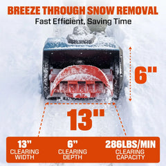 SENIX X2 20V Max 13" Cordless Snow Shovel STX2-L1