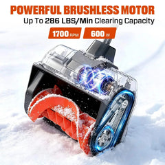 SENIX X2 20V Max 13-Inch Cordless Snow Shovel Kit, 2 x 4.0Ah Batteries & Charger Included STX2-L2