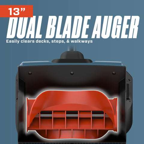 2X2 40V Max* 13" Dual Battery Cordless Snow Shovel, Brushless (Batteries & Charger Included)