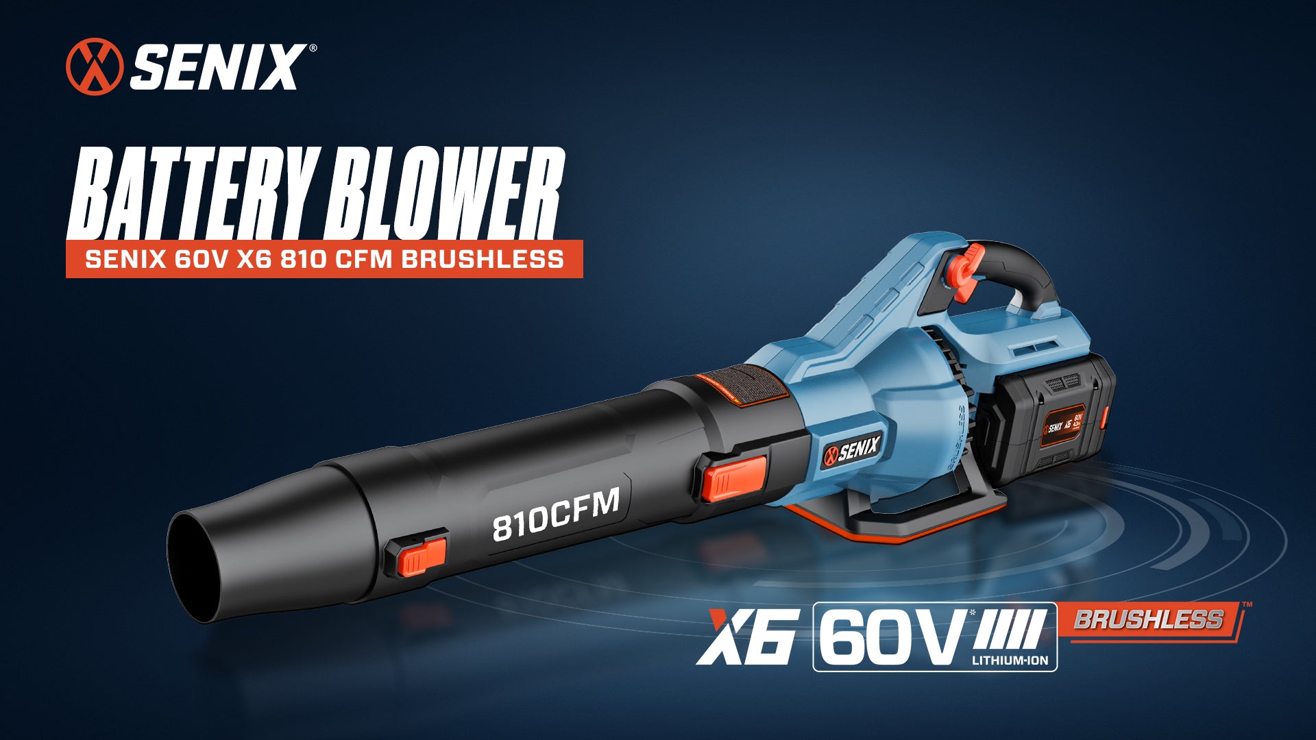 X6 60V Max* Cordless Leaf Blower, Brushless (4.0 Ah Battery & Charger Included)