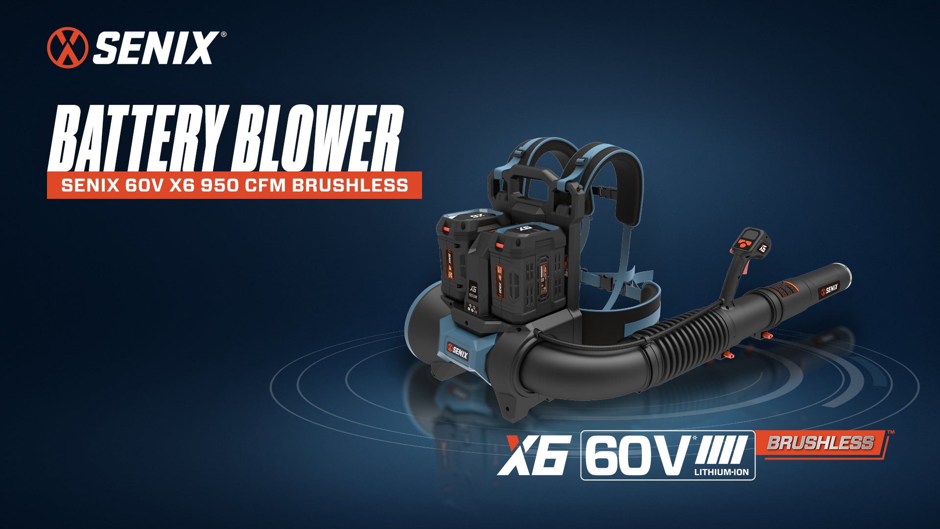 X6 60V Max* Cordless Backpack Blower, Brushless
