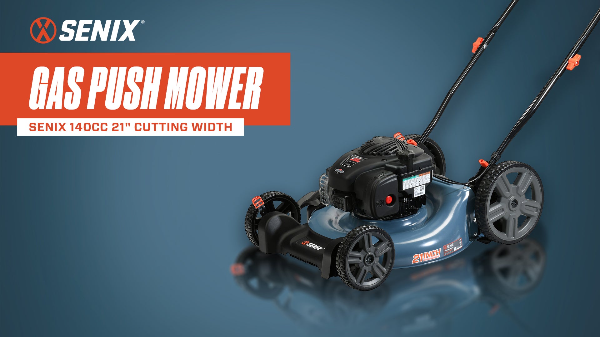 21" 140cc 4-Cycle Briggs & Stratton Engine Gas Push Lawn Mower with 2-In-1 Mulching, Side Discharge