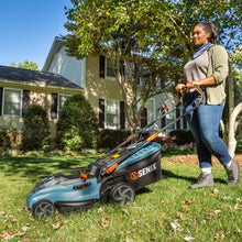 Load image into Gallery viewer, 58 Volt Max*  17-Inch Cordless Electric Lawn Mower, Brushless Motor (Battery and Charger Included), LPPX5-M