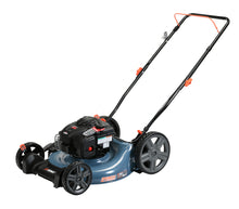 Load image into Gallery viewer, 21-Inch 140cc Gas Powered 4-Cycle Push Lawn Mower, 2-In-1, Mulch and Side Discharge, High Rear Wheels, LSPG-M6