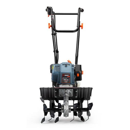 4QL® 46 cc 4-Cycle Gas Powered Tiller Cultivator | SENIX Tools